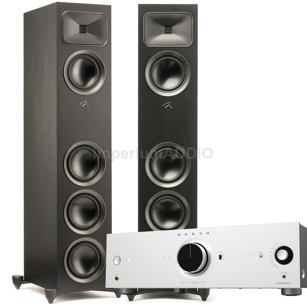 MARTIN LOGAN FOUNDATION F1 + ONKYO ICON Series A-50 SIECIOWY WZMACNIACZ STEREO Klasy AB