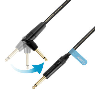 Kabel instrumentalny Palmer® Adam Hall FLIPJACK® prosty i kątowy jack 6m seria 5 STAR K5IPPR