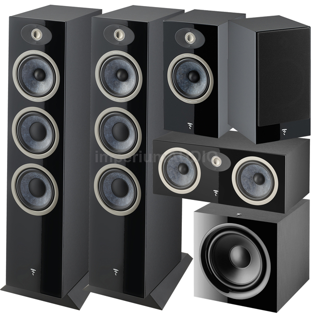 FOCAL THEVA N°3 + N°1 + CENTER + SUB 600 P Zestaw kolumn 5.1