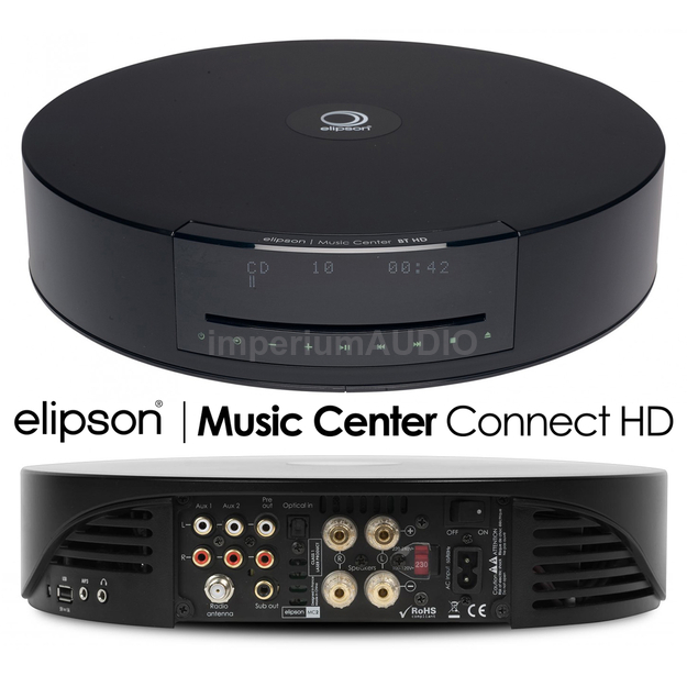 Elipson Music Center Connect HD Amplituner all-in-one Streamer CD Wi-Fi Tidal Spotify