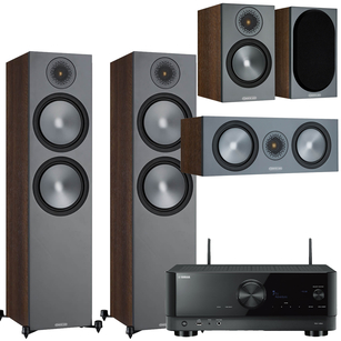 MONITOR AUDIO Bronze 500 + 50 + C150 + YAMAHA RX-V6A 8K Wi-Fi DOLBY ATMOS