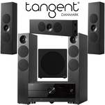 Tangent Spectrum II X6 x2 + XLCR x3 + XSW8 + YAMAHA RX-A4A Zestaw kina 5.1 - 2