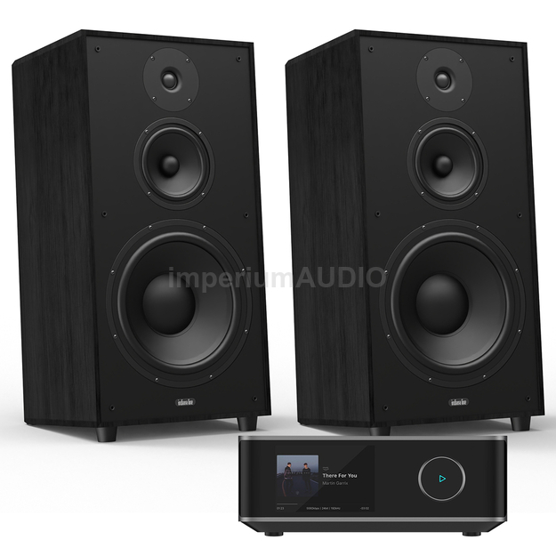 Indiana Line Utah 5 Kolumny podłogowe vintage black  + WiiM Amp Ultra Wzmacniacz Stereo Streamer 2x 100W