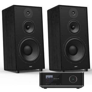 Indiana Line Utah 5 Kolumny podłogowe vintage black  + WiiM Amp Ultra Wzmacniacz Stereo Streamer 2x 100W