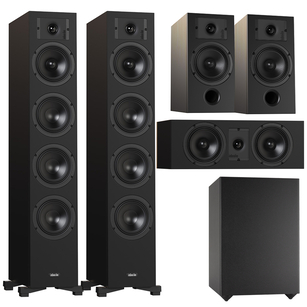 Indiana Line DIVA 6 + 3 + 7 + Basso 880 Zestaw kolumn kina 5.1