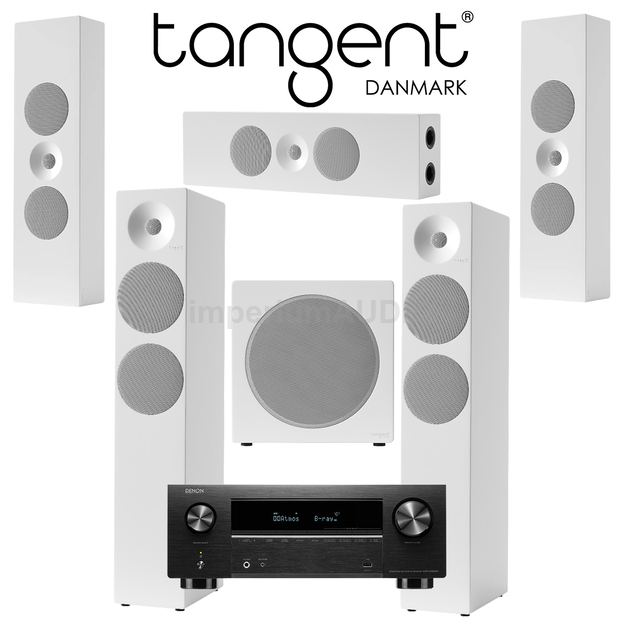 Tangent Spectrum II X6 x2 + XLCR x3 + XSW8 + DENON AVR-X2800H Zestaw kina 5.1