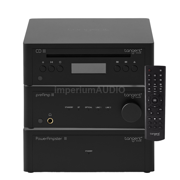 Tangent Gen III Power Ampster + Preamp + CD Końcówka mocy, Przedwzmanciacz i Odtwarzacz CD Stereo 2×100W Bluetooth, DAC