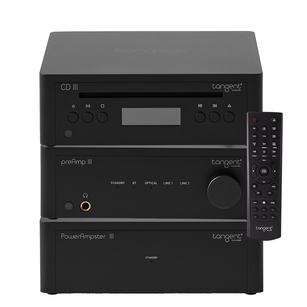Tangent Gen III Power Ampster + Preamp + CD Końcówka mocy, Przedwzmanciacz i Odtwarzacz CD Stereo 2×100W Bluetooth, DAC