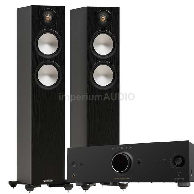 MONITOR AUDIO Bronze 300 7G + ONKYO ICON Series A-50 SIECIOWY WZMACNIACZ STEREO Klasy AB