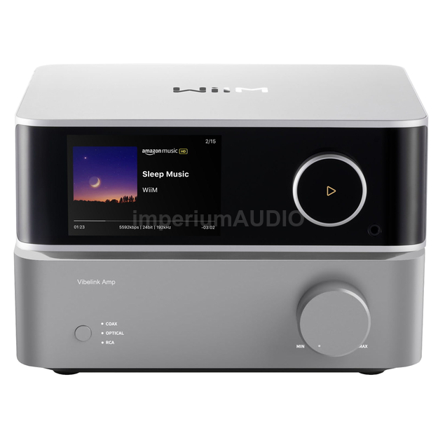 WiiM VIBELINK Amp + WiiM Ultra 2x 100W 8Ohm Hi-Res DAC AirPlay2 Tidal Spotify Connect