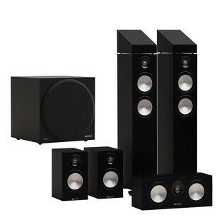 MONITOR AUDIO Bronze 7G 300 + 50 + Centre + AMS + VESTRA W12 Zestaw kolumn 7.1