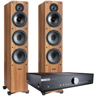 Indiana Line Tesi 661 Walnut + Musical Fidelity B1xi Zintegrowany wzmacniacz stereo EISA