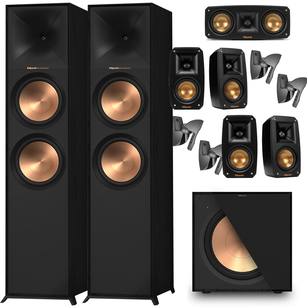 KLIPSCH R-800F + THEATER PACK + R-121SW + UCHWYTY 7.1