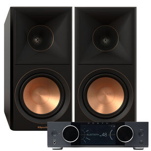 Klipsch RP-600M II Kolumna podstawkowa + ONKYO Muse Y-40 Wzmacniacz All-in-One Axign Class D MOSFET HDMI ARC