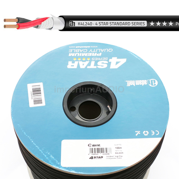 Adam Hall K4L 240 Kabel głośnikowy 2x4,0mm²