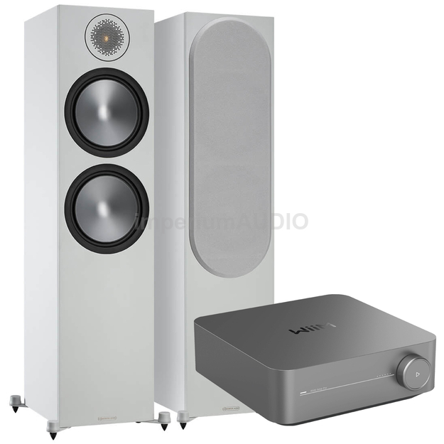 MONITOR AUDIO Bronze 500 + WiiM Amp PRO Wzmacniacz Sieciowy Hi-Res HDMI BT