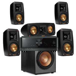 KLIPSCH Theater Pack + R-120SW + YAMAHA RX-V4A