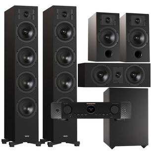 Indiana Line DIVA 6 + 3 + 7 + Basso 880 + Marantz Cinema 70s Zestaw kolumn kina 5.1