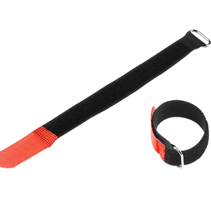 Opaska rzepowa do kabli Adam Hall 20cm czerwona