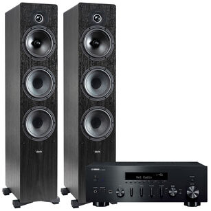 Indiana Line Tesi 661 Black + Yamaha R-N600A Amplituner stereo z MusicCast z DAB+