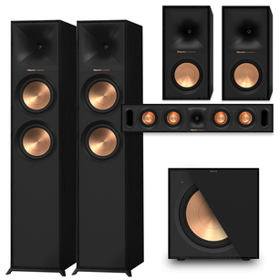 KLIPSCH R-600F + R-50M + R-30C + R-121SW Zestaw kolumn 5.1