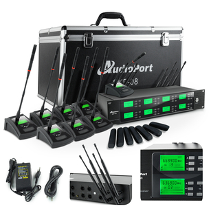 AudioPort SKF-08 Zestaw 8x Mikrofonów konferencyjnych bezprzewodowych