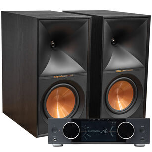 KLIPSCH R-60M REFERENCE II KOLUMNA PODSTAWKOWA + ONKYO Muse Y-40 Wzmacniacz All-in-One Axign Class D MOSFET HDMI ARC