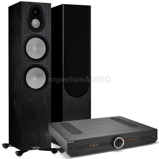 MONITOR AUDIO Silver 500 7G + Roksan Attessa Streaming Amplifier Black