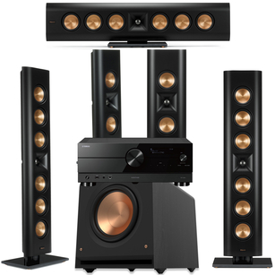KLIPSCH RP-640D RP-240D + RP-1200SW Zestaw kolumn On-Wall 5.1 + YAMAHA RX-A2A Amplituner 7.2