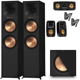 KLIPSCH R-800F + THEATER PACK + R-121SW + UCHWYTY 5.1