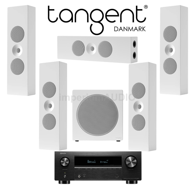 Tangent Spectrum II XLCR x5 + XSW8 + DENON AVR-X2800H Zestaw kina 5.1