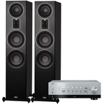 Magnat Signature 809 Kolumna podłogowa Black + Yamaha R-N800A Amplituner stereo z MusicCast DAB+ - 2