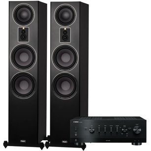Magnat Signature 809 Kolumna podłogowa Black + Yamaha R-N800A Amplituner stereo z MusicCast DAB+