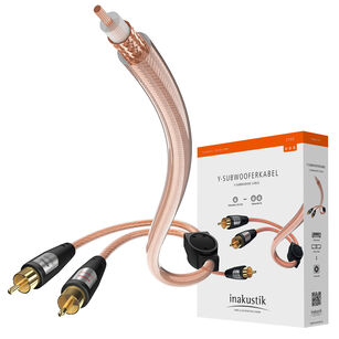 Inakustik Star II Audio Y-Sub Kabel do subwoofera TYP Y 2xRCA-1xRCA 5m