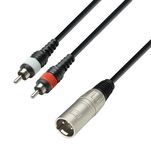 ADAM HALL K3YMCC KABEL AUDIO XLR - 2x RCA 1m - 2