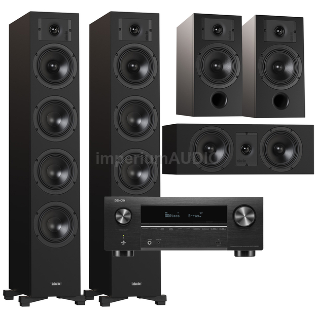 Indiana Line DIVA 6 + 3 + 7 + Denon AVC-X3800H Zestaw kolumn kina 5.0
