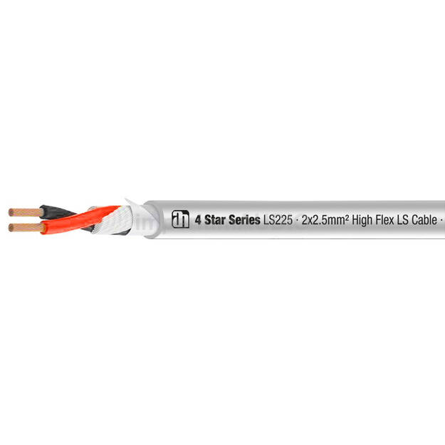 Adam Hall Cables 4 STAR L 225 SNOW Kabel głośnikowy 2 x 2,5 mm² 