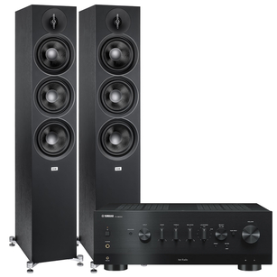 ELAC Debut 3.0 F6.3 Kolumny podłogowe + Yamaha R-N800A Amplituner stereo z MusicCast DAB+