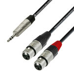 ADAM HALL K4YWFF KABEL AUDIO 2x XLR-JACK 3.5 3m - 2