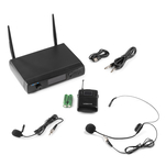 VONYX WM61B MIKROFON BEZPRZEWODOWY NAGŁOWNY I NA KLIP UHF - 5