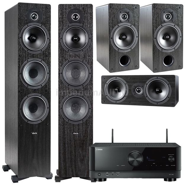 Indiana Line Tesi 661 261 761 Zestaw kolumn 5.0 + YAMAHA RX-V4A Sieciowy amplituner kina 5.2