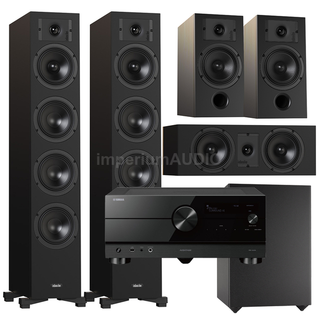 Indiana Line DIVA 6 + 3 + 7 + Basso 880 + YAMAHA RX-A4A Zestaw kolumn kina 5.1