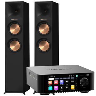 Klipsch R-600F Kolumna podłogowa + EverSolo PLAY CD Edition Wzmacniacz ALL-IN-ONE z Odtwarzaczem CD