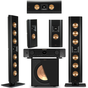 KLIPSCH RP-640D + RP-240D + RP-140D + R-121SW Zestaw kolumn On-Wall 5.1 +  Marantz Cinema 70s Amplituner 7.2