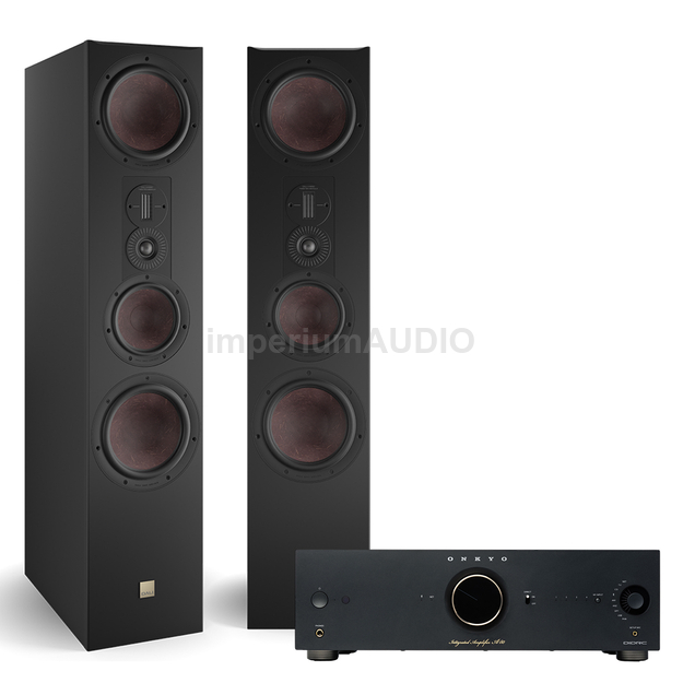 Dali Opticon 8 MK2 Kolumny podłogowe + Onkyo Icon A-50 Black Wzmacniacz stereo Klasa AB