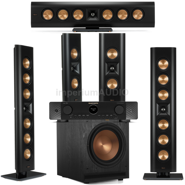 KLIPSCH RP-640D + RP-240D + SPL-120 Zestaw kolumn 5.1 On-Wall + Marantz Cinema 70s Amplituner 7.2