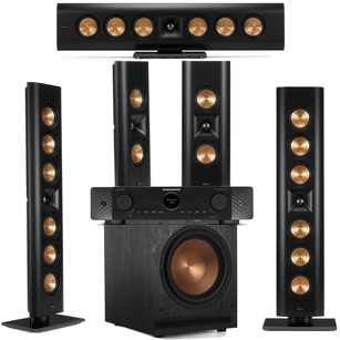 KLIPSCH RP-640D + RP-240D + SPL-120 Zestaw kolumn 5.1 On-Wall + Marantz Cinema 70s Amplituner 7.2
