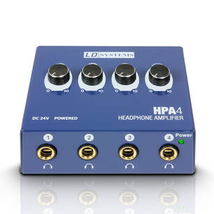 LD Systems HPA 4 kompaktowy wzmacniacz słuchawkowy 4 kanały