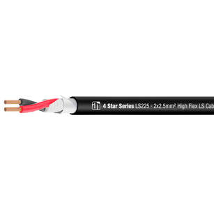 Adam Hall K4 LS 225 Kabel głośnikowy 2x2,5 mm² OFC czarny