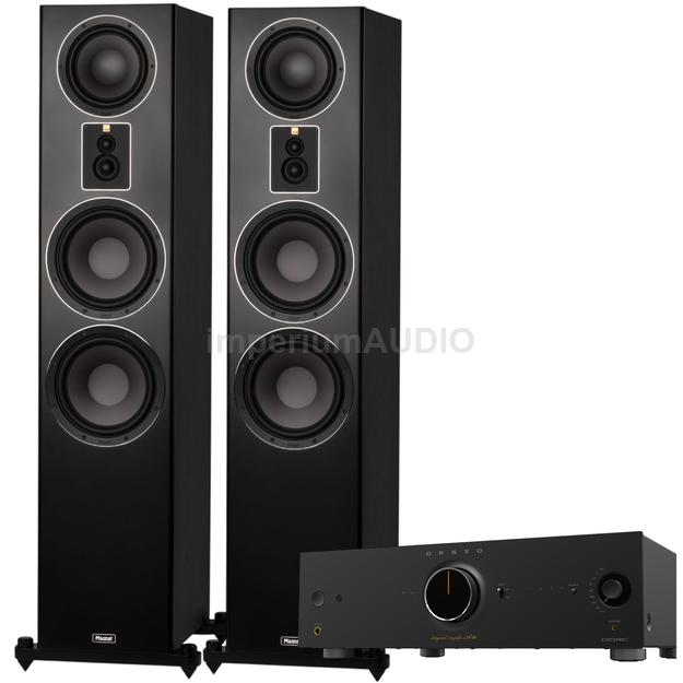 Magnat Signature 809 Kolumna podłogowa Hi-Res  Black + Onkyo Icon A-50 Sieciowy Wzmacniacz Stereo